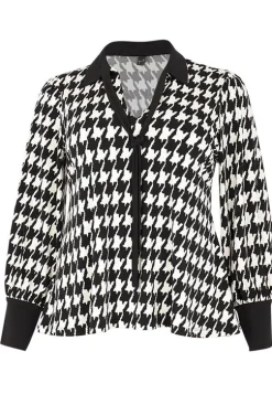 Yoek Collar Top Zwart 1904730 Discount