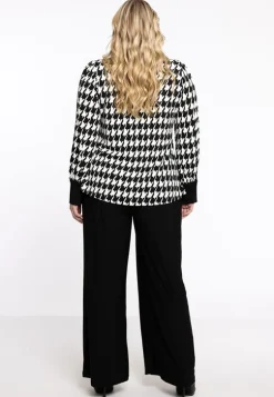 Yoek Collar Top Zwart 1904730 Discount